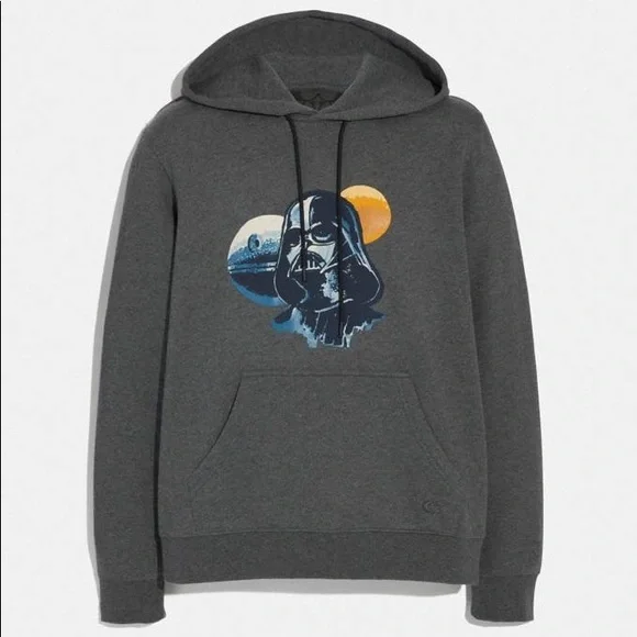Coach | Tops | Coach Star Wars Drawstring Hoodie Sweater Small